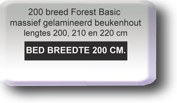 200 cm brede Forest Basic hooglaagbedden